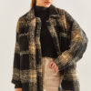 Bianco Lucci Women's Plaid Patterned Jacket
