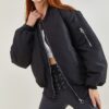 Bianco Lucci Women's Ribbed Sports Quilted Coat