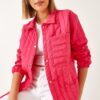 Bianco Lucci Women's Single Pocket Snap Quilted Coat 2001