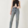 Bianco Lucci Women's Snow Wash Mom Jeans 1003-YKM