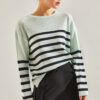 Bianco Lucci Women's Striped Sweater