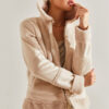 Bianco Lucci Women's Suede Plush Coat