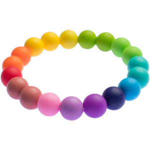 Biberschatz Bite bracelet Regenbogen rágókagyöngyök 1 db-Ár