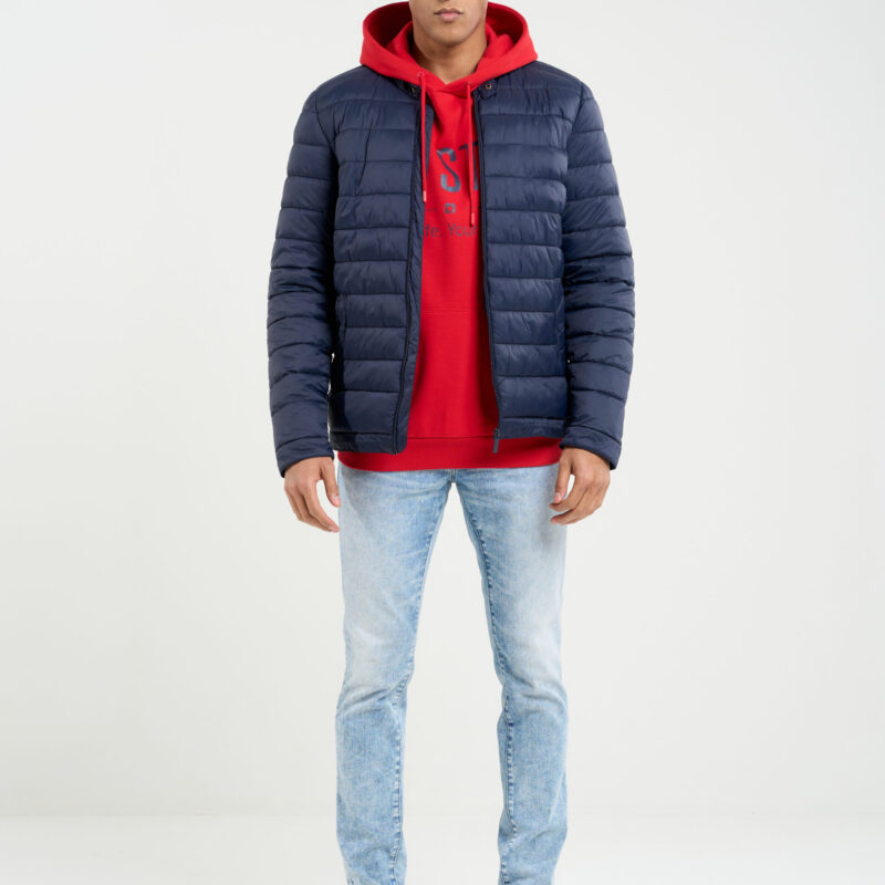 Big Star Man's Jacket Outerwear 130393 Navy Blue 403