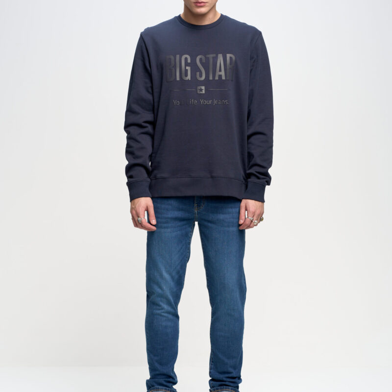 Big Star Man's Sweatshirt Sweat 152527 Blue-403