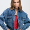 Big Star Woman's Jacket Outerwear 130359 Medium Denim-400