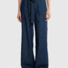 Big Star Woman's Wide Trousers Denim 190099 Dark Denim-550