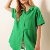 Bigdart 20120 Oversize Short Sleeve Shirt - Green