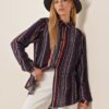 Bigdart 3721 Graphic Patterned Shirt - Navy Blue
