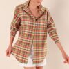 Bigdart 3900 Oversize Long Basic Shirt - B. Tile