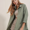 Bigdart 3900 Oversize Long Basic Shirt - Khaki