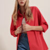 Bigdart 3900 Oversize Long Basic Shirt - Red