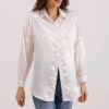 Bigdart 3985 Oversize Satin Shirt - Beige