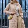 Bigdart 5138 Quilted Long Puffer Jacket - Beige