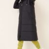 Bigdart T5120 Hooded Long Puffer Hijab Coat - Black