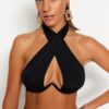 Bikini felső Trendyol Tie detailed