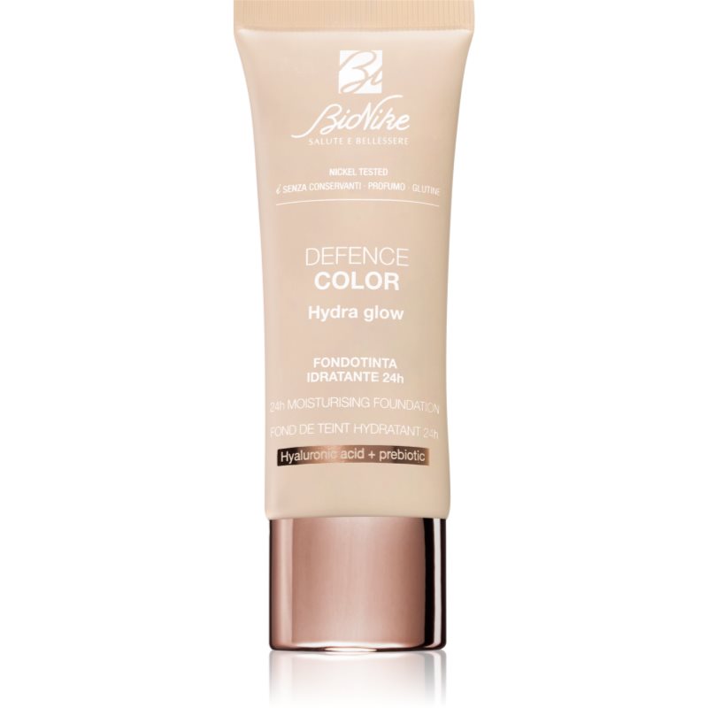 BioNike Color Hydra Glow hidratáló alapozó a hosszan tartó hatásért árnyalat 102 Creme 30 ml-Ár