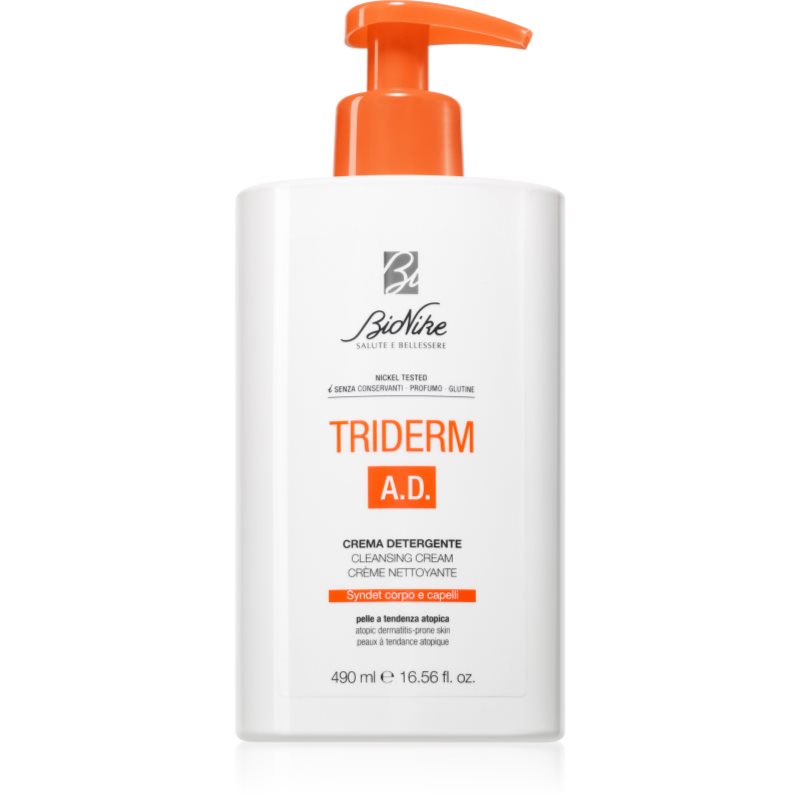 BioNike Triderm A. D. tisztító krém az atópiás bőrre 490 ml-ár