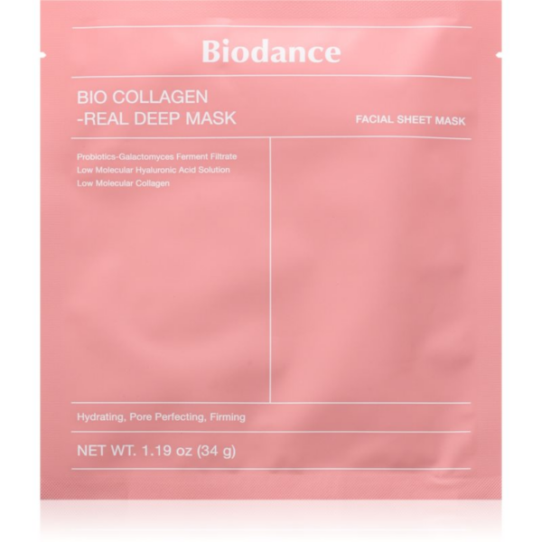 Biodance Bio-Collagen Real Deep Mask intenzív hidrogélmaszk hidratálja a bőrt és minimalizálja a pórusokat 34 g-ár