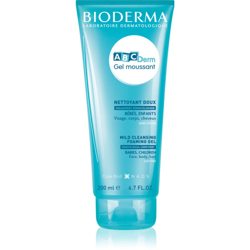 Bioderma ABC Derm Mild Cleansing Foaming Gel tusfürdő gél gyermekeknek 200 ml-Eredeti