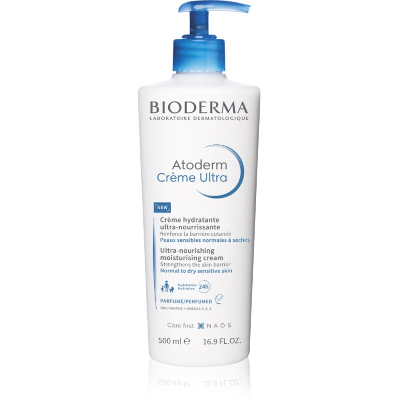 Bioderma Atoderm Créme Ultra tápláló testápoló krém normál és száraz érzékeny bőrre illatosított 500 ml-Eredeti