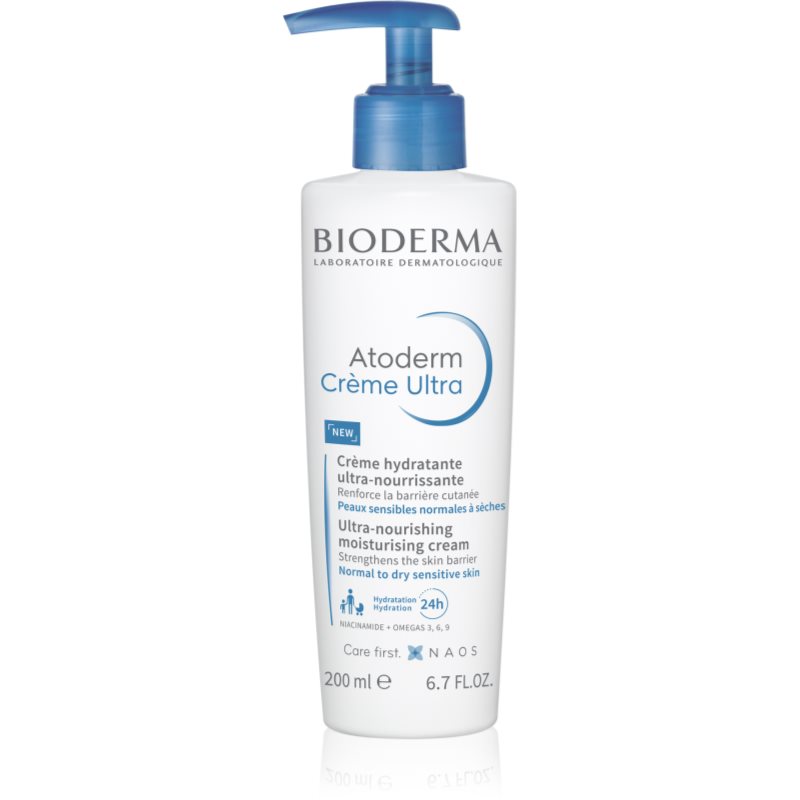 Bioderma Atoderm Créme Ultra tápláló testápoló krém normál és száraz érzékeny bőrre parfümmentes 200 ml-Ár