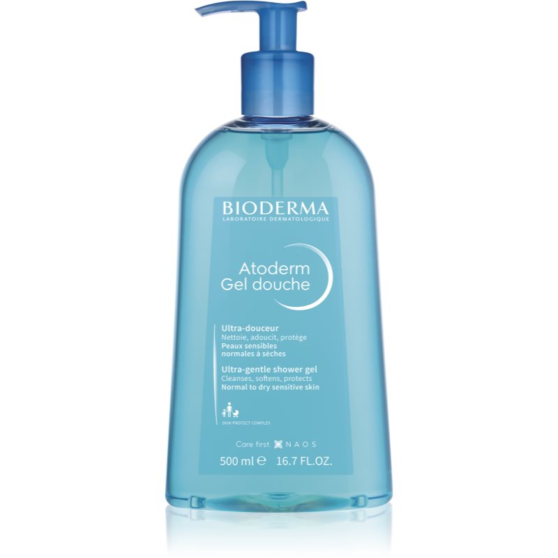 Bioderma Atoderm Gel gyengéd tusfürdő gél száraz és érzékeny bőrre 500 ml-Eredeti