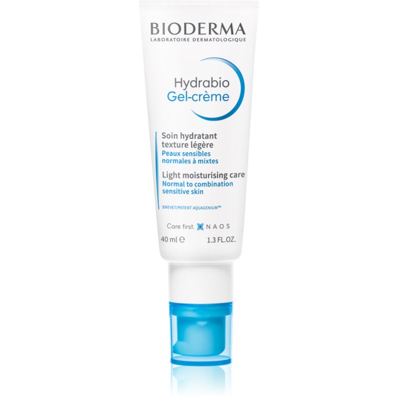 Bioderma Hydrabio Gel-Crème gyengéd és hidratáló géles krém normál víz normál és kombinált