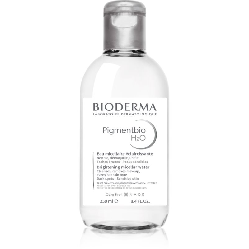 Bioderma Pigmentbio H2O finoman tisztító micellás víz a sötét foltok ellen 250 ml-Eredeti