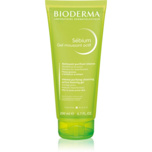 Bioderma Sébium Gel Moussant Actif mélyen tisztító gél zsíros és problémás bőrre 200 ml-Ár