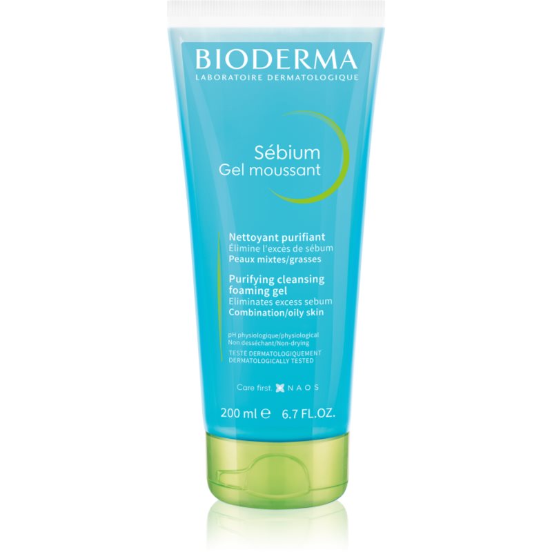 Bioderma Sébium Gel Moussant tisztító gél kombinált és zsíros bőrre 200 ml-Ár