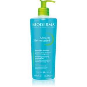 Bioderma Sébium Gel Moussant tisztító gél kombinált és zsíros bőrre 500 ml-Ár