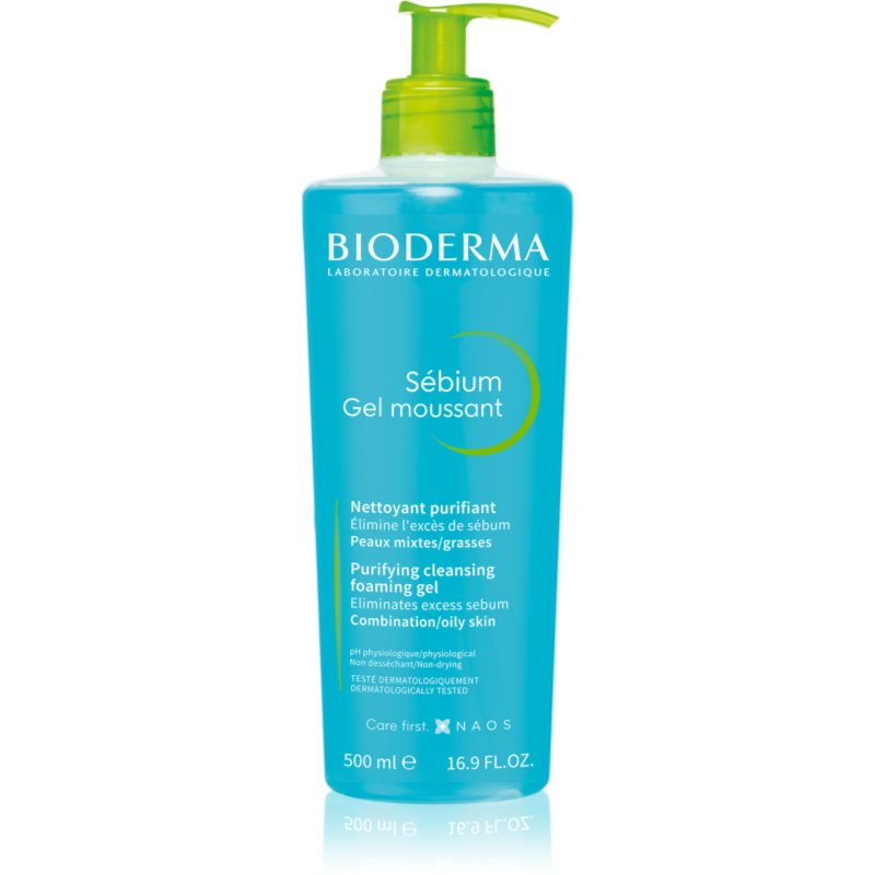 Bioderma Sébium Gel Moussant tisztító gél kombinált és zsíros bőrre 500 ml-Ár