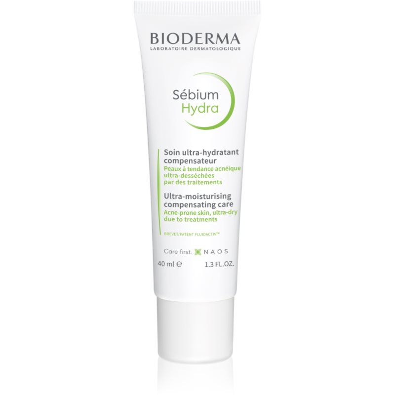 Bioderma Sébium Hydra hidratáló krém a pattanások kezelése által kiszárított és irritált bőrre 40 ml-Eredeti