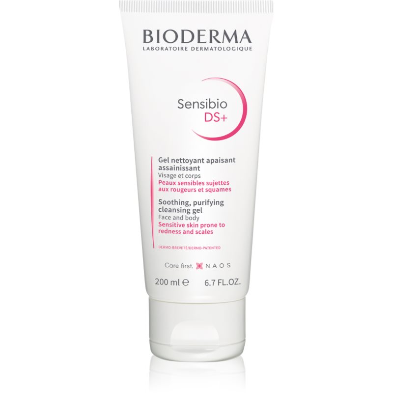 Bioderma Sensibio DS+ Gel Moussant tisztító gél az érzékeny arcbőrre 200 ml-Eredeti