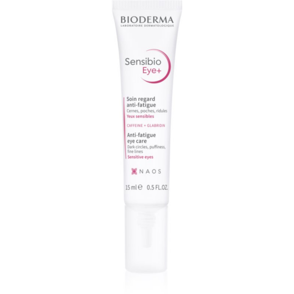 Bioderma Sensibio Eye+ szemkörnyékápoló krém-gél a fáradtság jelei ellen 15 ml