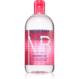 Bioderma Sensibio H2O Limited Edition by Victoria Beckham micellás tisztító víz nyugtató hatással ( limitált kiadás) 500 ml