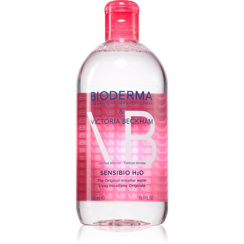 Bioderma Sensibio H2O Limited Edition by Victoria Beckham micellás tisztító víz nyugtató hatással ( limitált kiadás) 500 ml