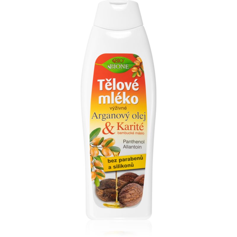 Bione Cosmetics Argan Oil + Karité tápláló testápoló tej 500 ml-Eredeti
