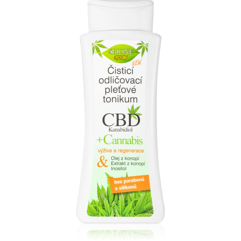Bione Cosmetics Cannabis CBD arctisztító és sminkeltávolító tonik CBD-vel 255 ml-Ár