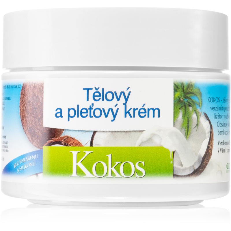 Bione Cosmetics Coconut arckrém az egész családnak kókuszzal 260 ml-Eredeti