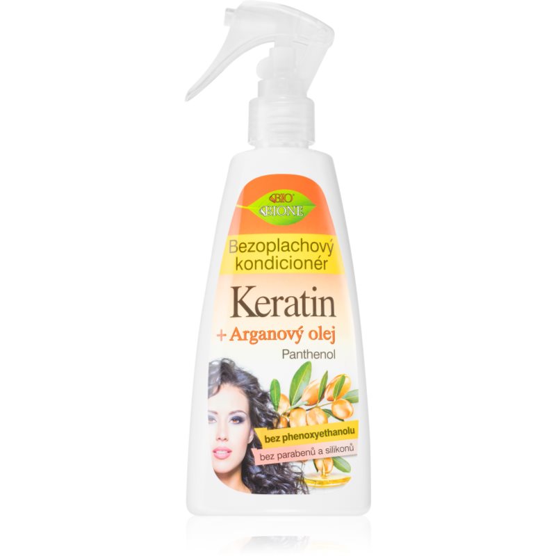 Bione Cosmetics Keratin + Argan öblítést nem igénylő spray kondicionáló 260 ml-Eredeti