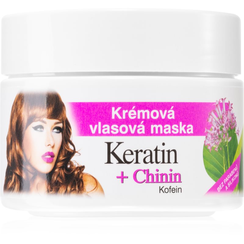 Bione Cosmetics Keratin + Chinin krémes maszk hajra 260 ml-Eredeti