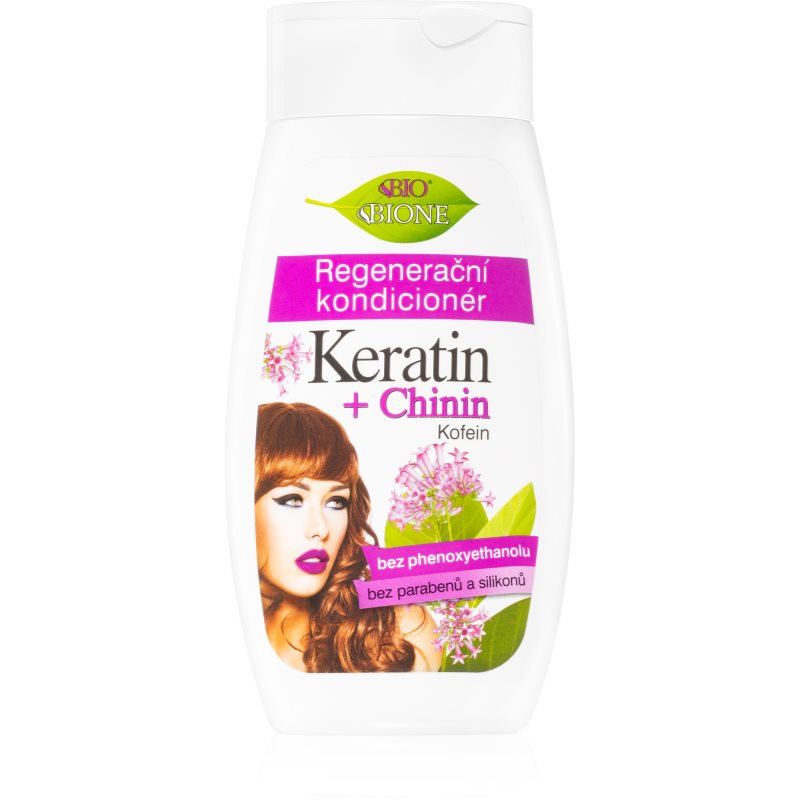 Bione Cosmetics Keratin + Chinin regeneráló kondicionáló hajra 260 ml-Eredeti