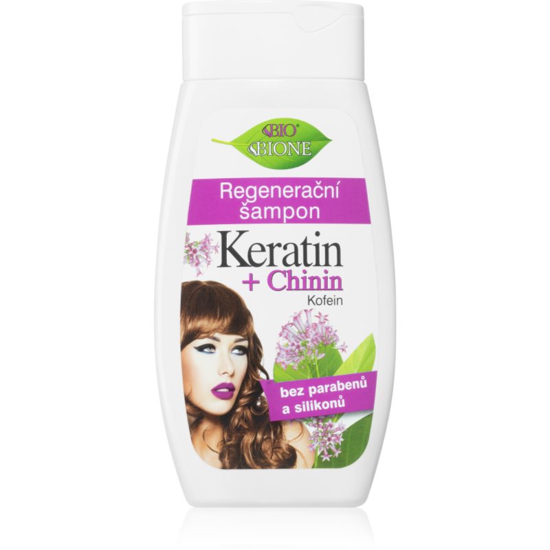 Bione Cosmetics Keratin + Chinin regeneráló sampon 260 ml-Eredeti
