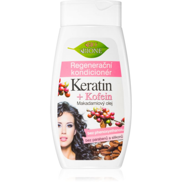 Bione Cosmetics Keratin + Kofein regeneráló kondicionáló hajra 260 ml-Eredeti