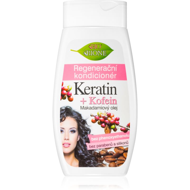 Bione Cosmetics Keratin + Kofein regeneráló kondicionáló hajra 260 ml-Eredeti