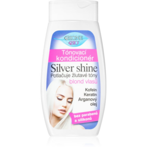 Bione Cosmetics Silver Shine hidratáló kondicionáló sárga tónusok neutralizálására 260 ml-Ár