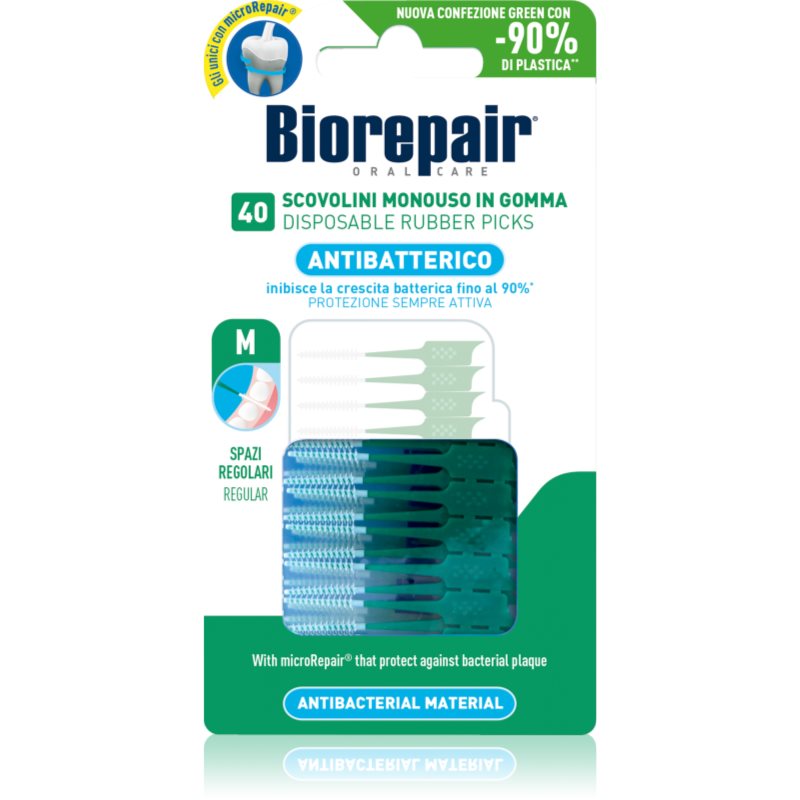 Biorepair Rubber Picks Regular fogpiszkáló Green - Regular 40 db-Ár