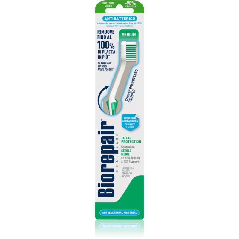 Biorepair Total Medium fogkefe közepes keménységű 1 db-Ár